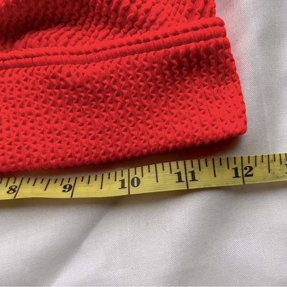 Billabong Bright Bittersweet Red Textured Bikini Top Medium - Picture 4 of 4